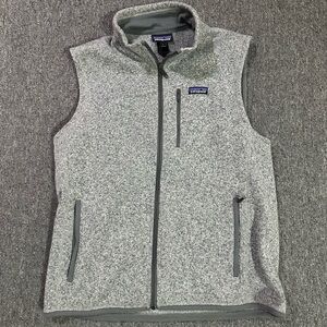 Patagonia Gray Zip Up Sweater Vest
